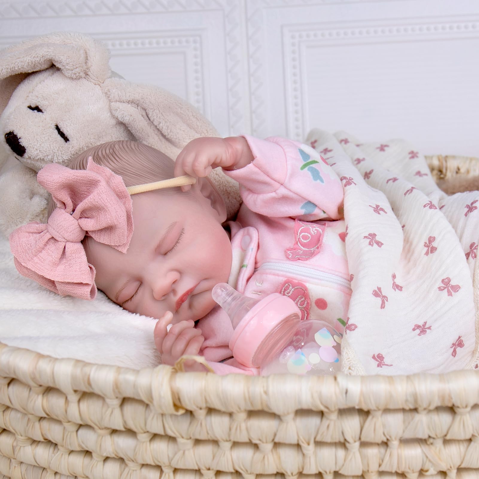 Muñecas de bebé Reborn realistas, de 20 pulgadas, muñeca de bebé recién nacida ultra realista con cuerpo pesado para acurrucarse, muñeca de vinilo suave para niños de 3 años en adelante 2