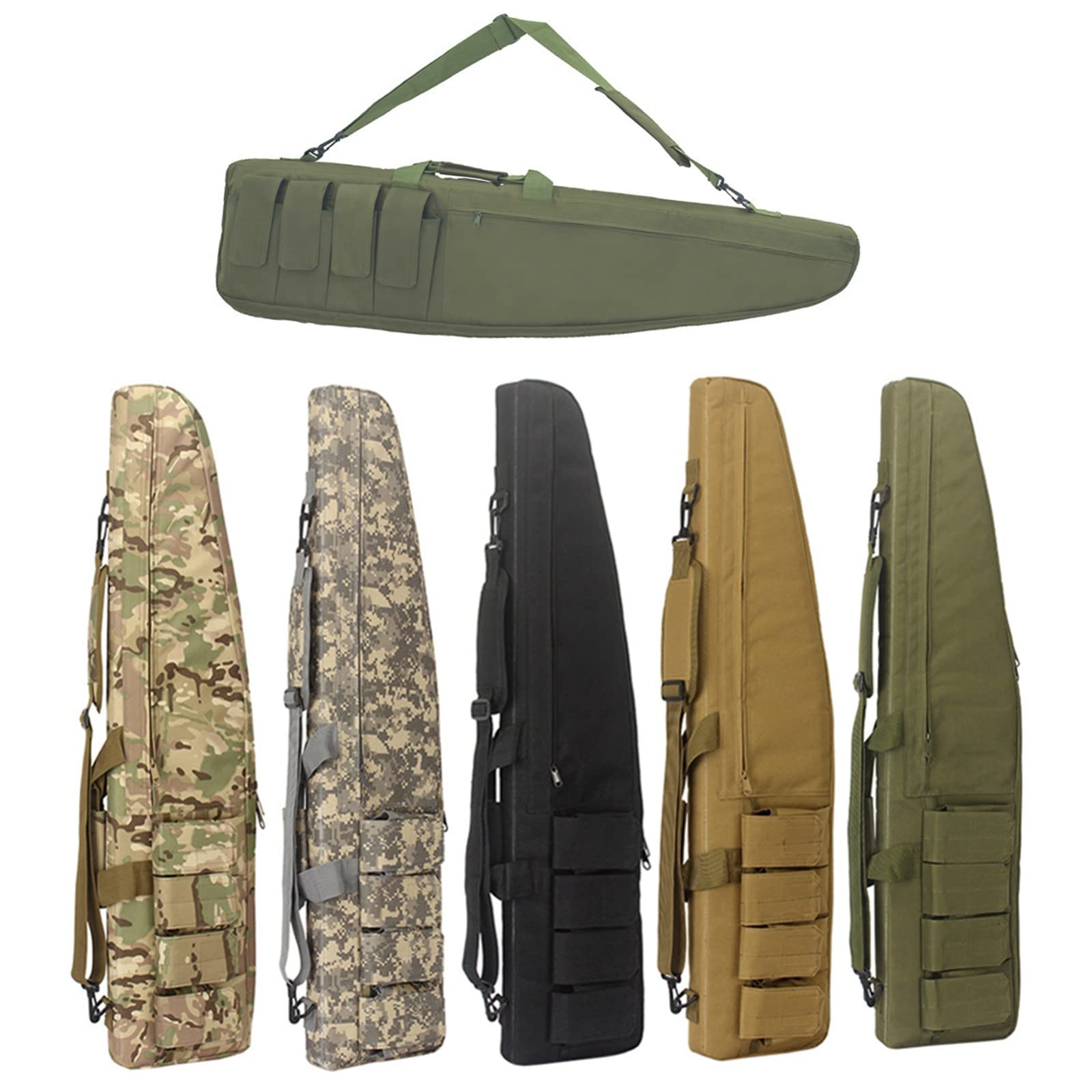 Funda Blanda para Rifle Acolchado, Bolsa de pistola táctica escopeta y estuche de rifle, Estuche de Pistola a Prueba de Golpes con correa para el hombro, longitud disponible en 70 cm/98 cm/118 cm
