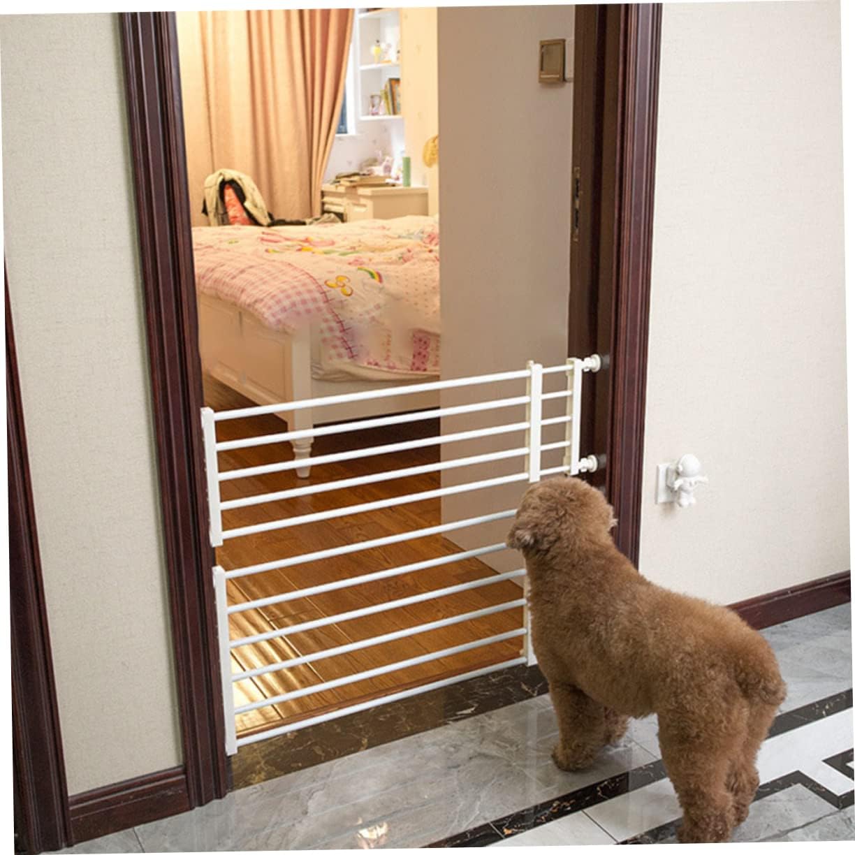Walk Through and Pet Gate Height Safety Protector for Doorways and Stairs Easy Installation and Dog Friendly Barrier