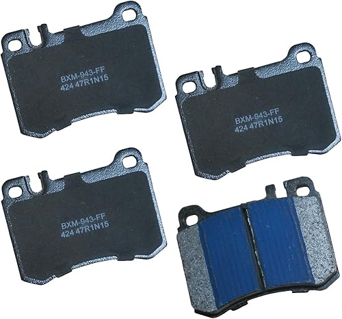 Vista 179 de Bendix Premium SBM8 - Pastillas de freno semimetálicas Premium para modelos seleccionados Buick Special, Camaro, Corvette, Phaeton, Olds F85, Vista