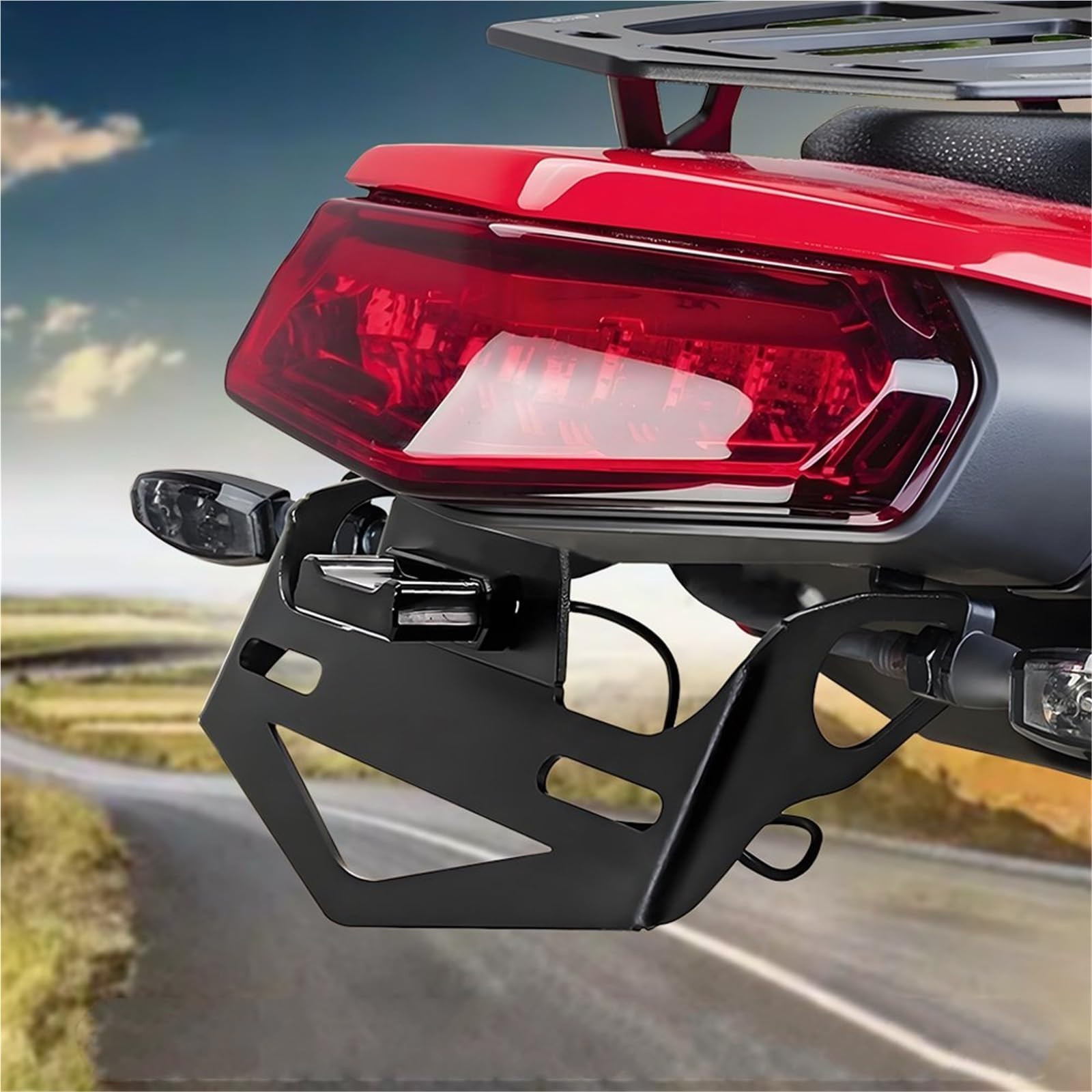 Kit Portatarga Posteriore Moto Per Y&amaha Tenere700 XTZ700 2019-2024 Con Eliminatore Di Parafango E Staffa Registrazione