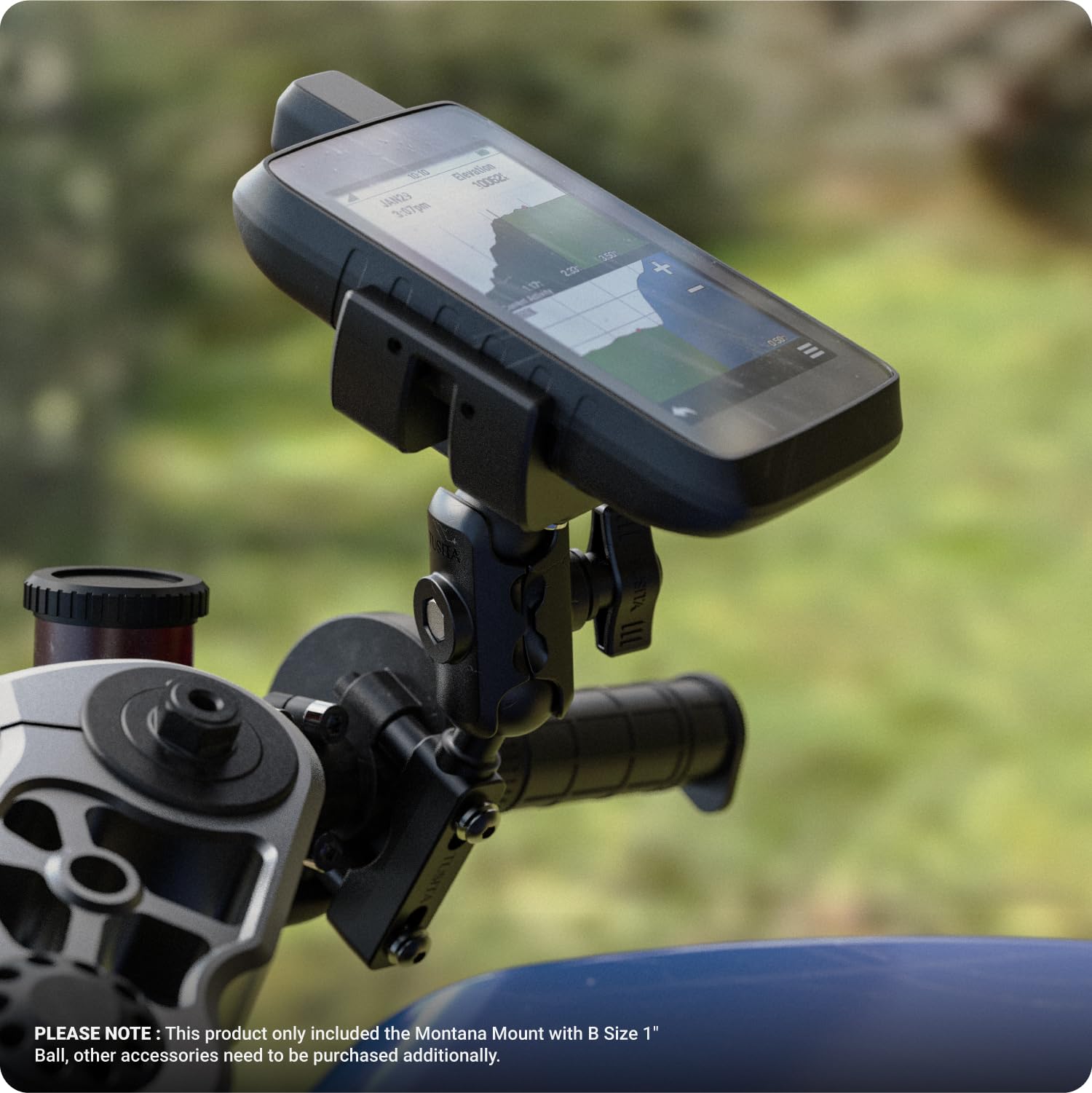 TUSITA GPS Soporte de Montaje con Bola Compatible con Garmin Montana 700 700i 710 710i 750i 760i - B Tamaño 1"