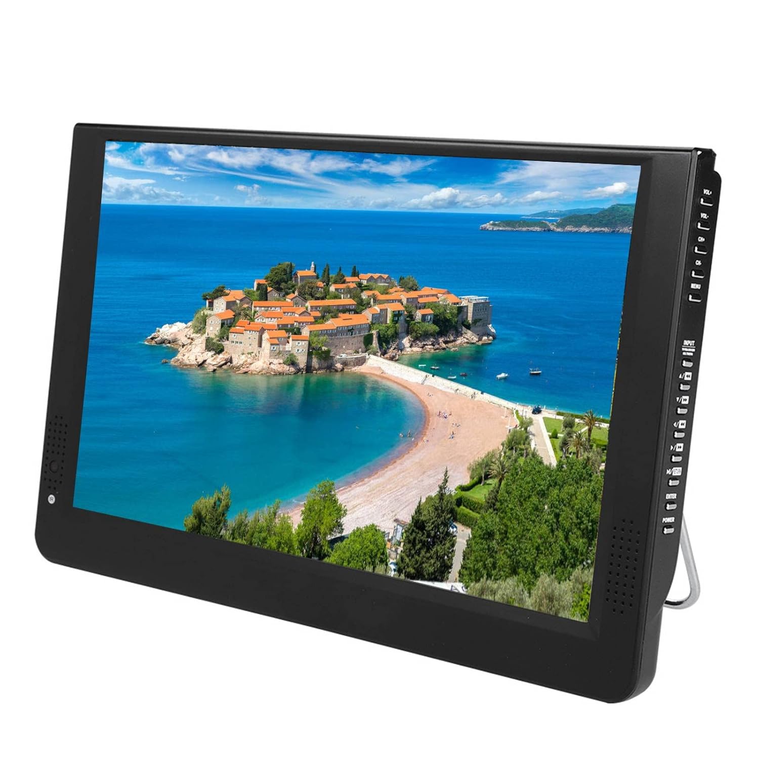 Wendry 12 in Portable Smart TV 1080P Full HD Digital Television ATSC Portable TV Color Screen 1080P Car