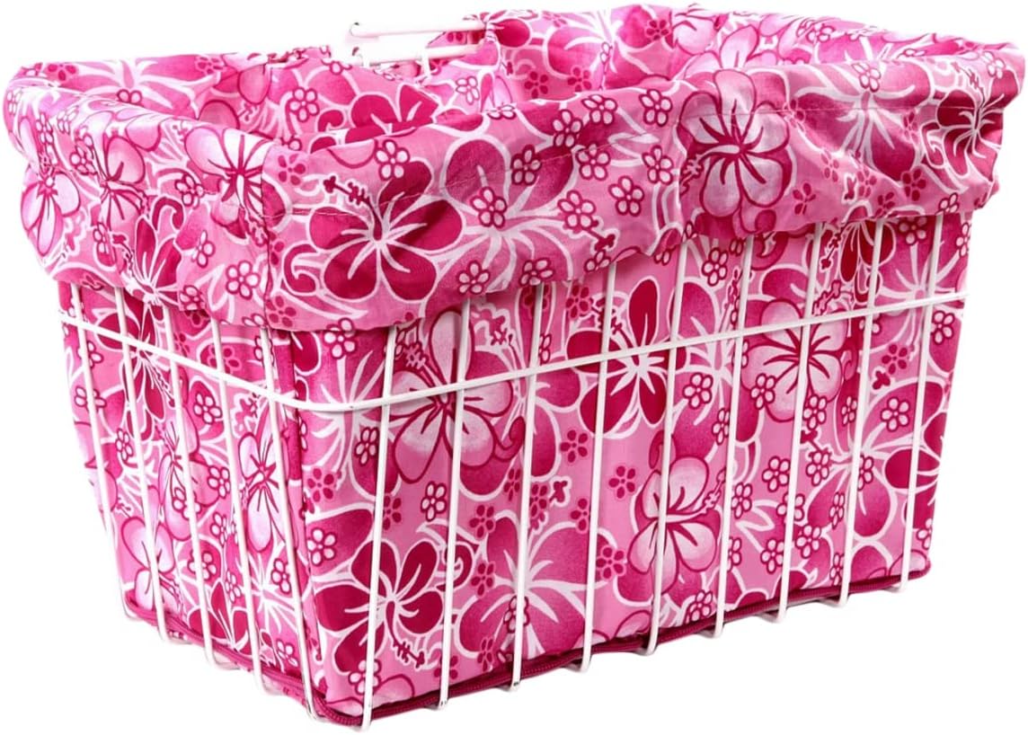 Cruiser Candy Pink Hawaiian Bicycle Basket Liner - BL-PNKH