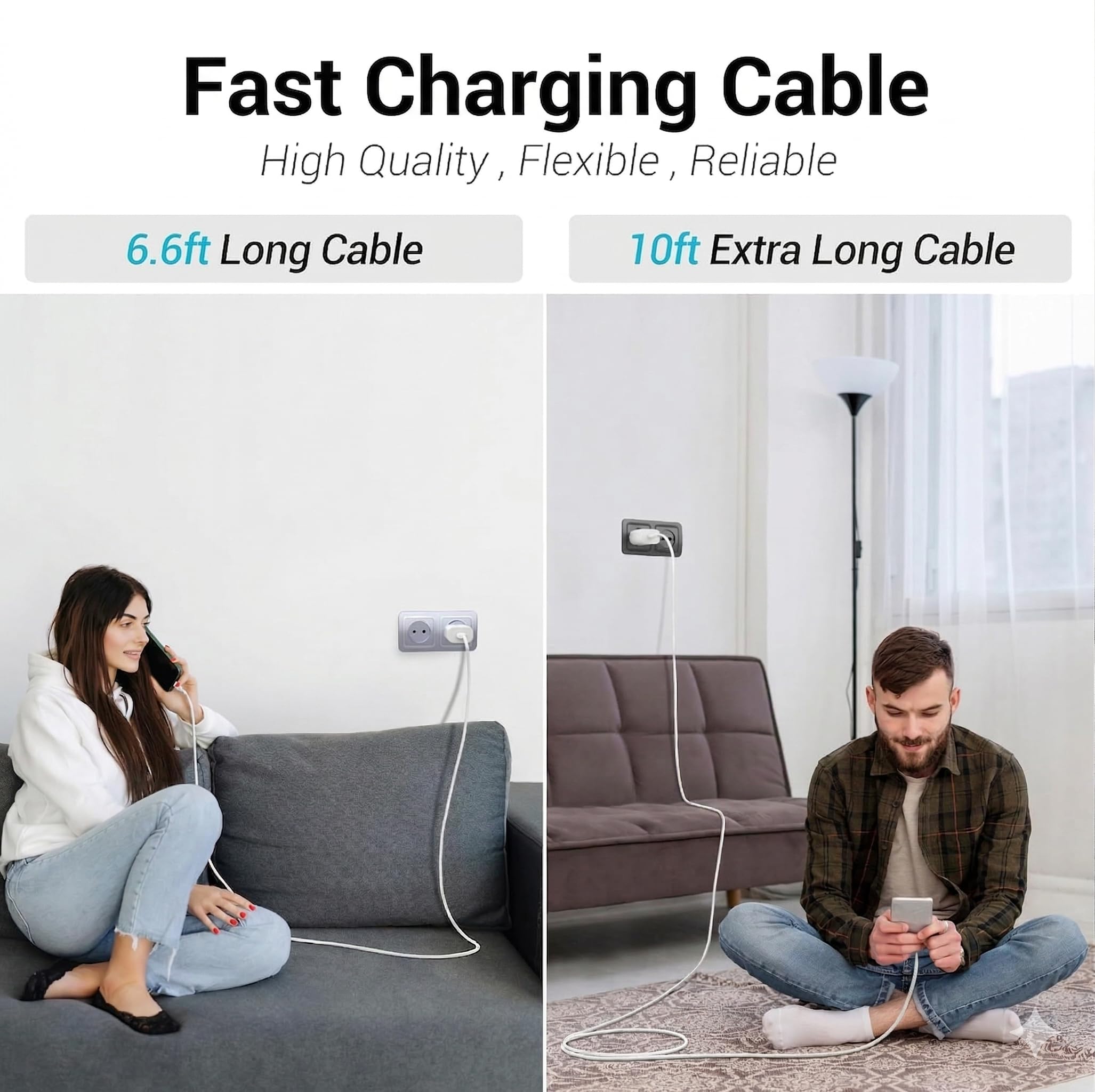 TZBAY Paquete de 4 cables de carga rápida USB-C a C de 60 W, cable de carga rápida tipo C a C para iPhone 17, 17 Air, 17 Pro, 17 Pro Max, 16,16 Plus, 16 Pro, 16 Pro, 16 Pro Max, 15, Pad Pro, Galaxy