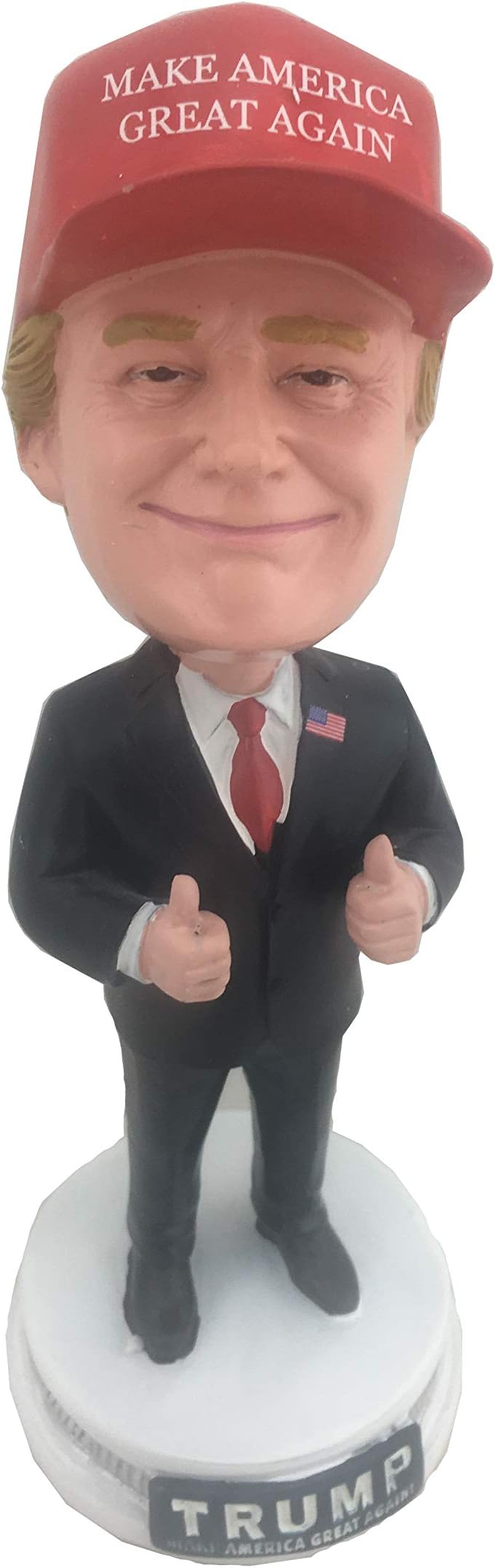 BobbleCelebsDonald Trump Bobblehead with MAGA Hat.