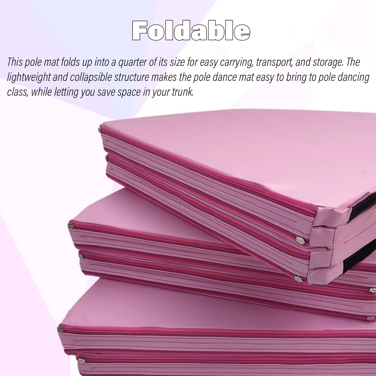 Tapis de pole dance épais, tapis de pole dance, fitness, gymnastique, yoga, protection de sécurité, tapis de protection pliable, absorbant les chocs, rond