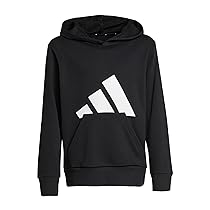 adidas Unisex – Bambini ESSENTIALS BIG LOGO HOODIE, Multicolore (Black, White), 11-12 anni