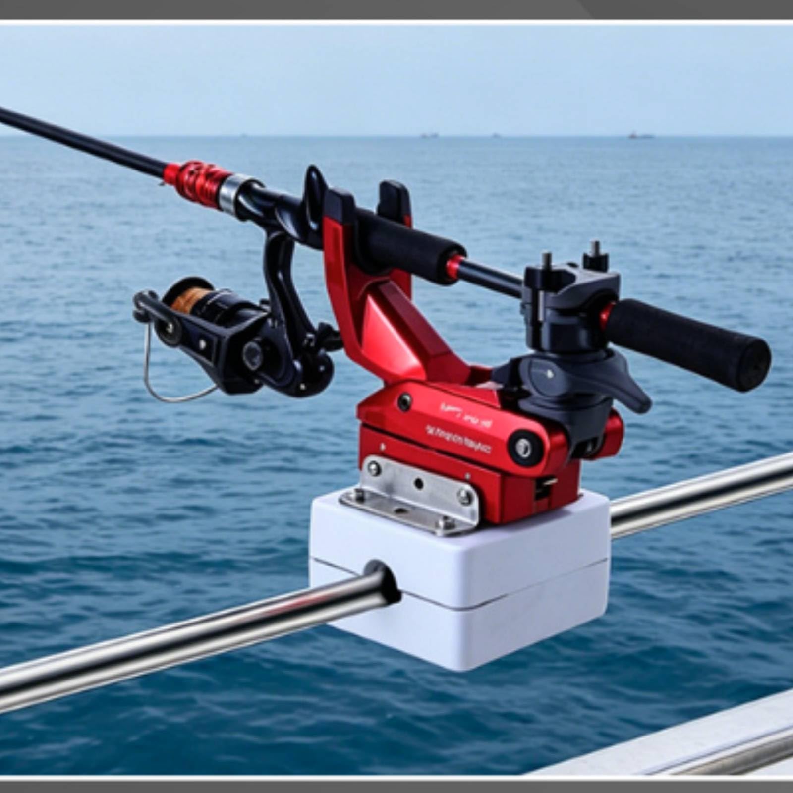 Amagogo Morsetto Base per Portacanna da Pesca in Nylon con Superiori Svasate E Alloggiamento Quadrato Compatto per Installazione su Rotaie E Barche