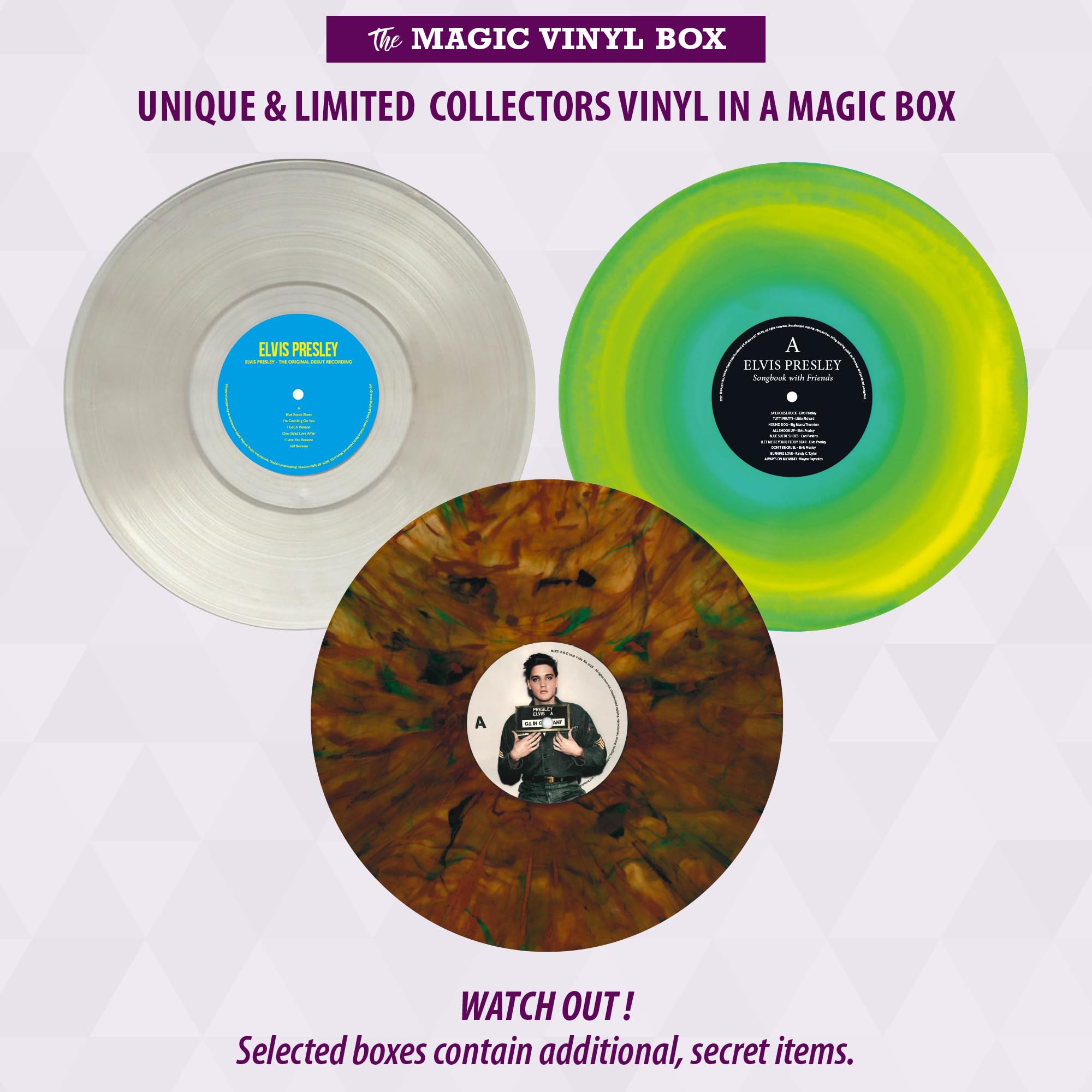 Elvis Presley - Magic-V-Box - 3 Vinylschallplatten - einzigartig und limitiert - Top Geschenk!