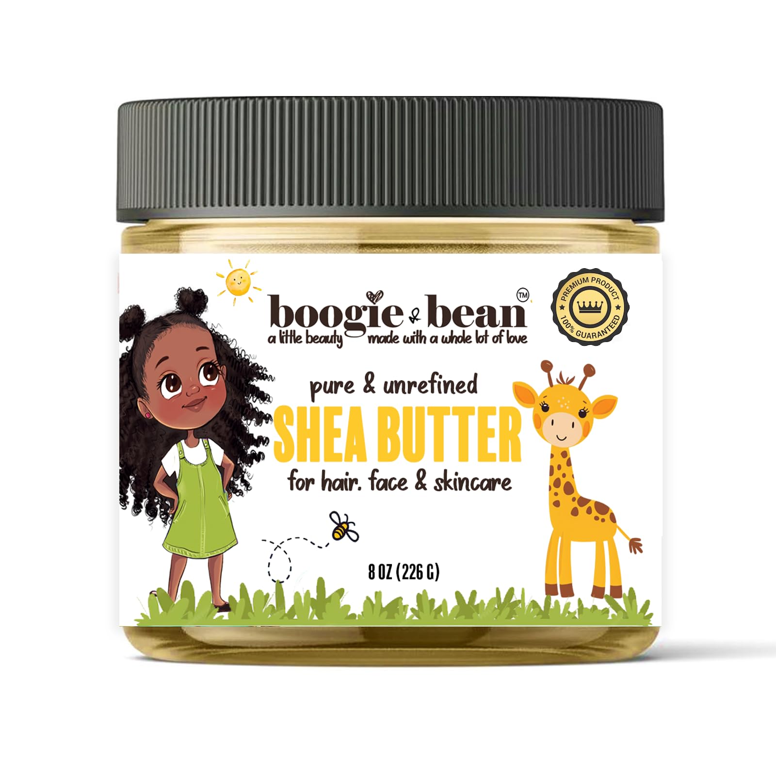 Shea Butter for Baby Skin and Hair, Creamy Baby Oil, Pure Raw Unrefined African Shea Butter for Kids. Moisturize Dry Skin, Eczema