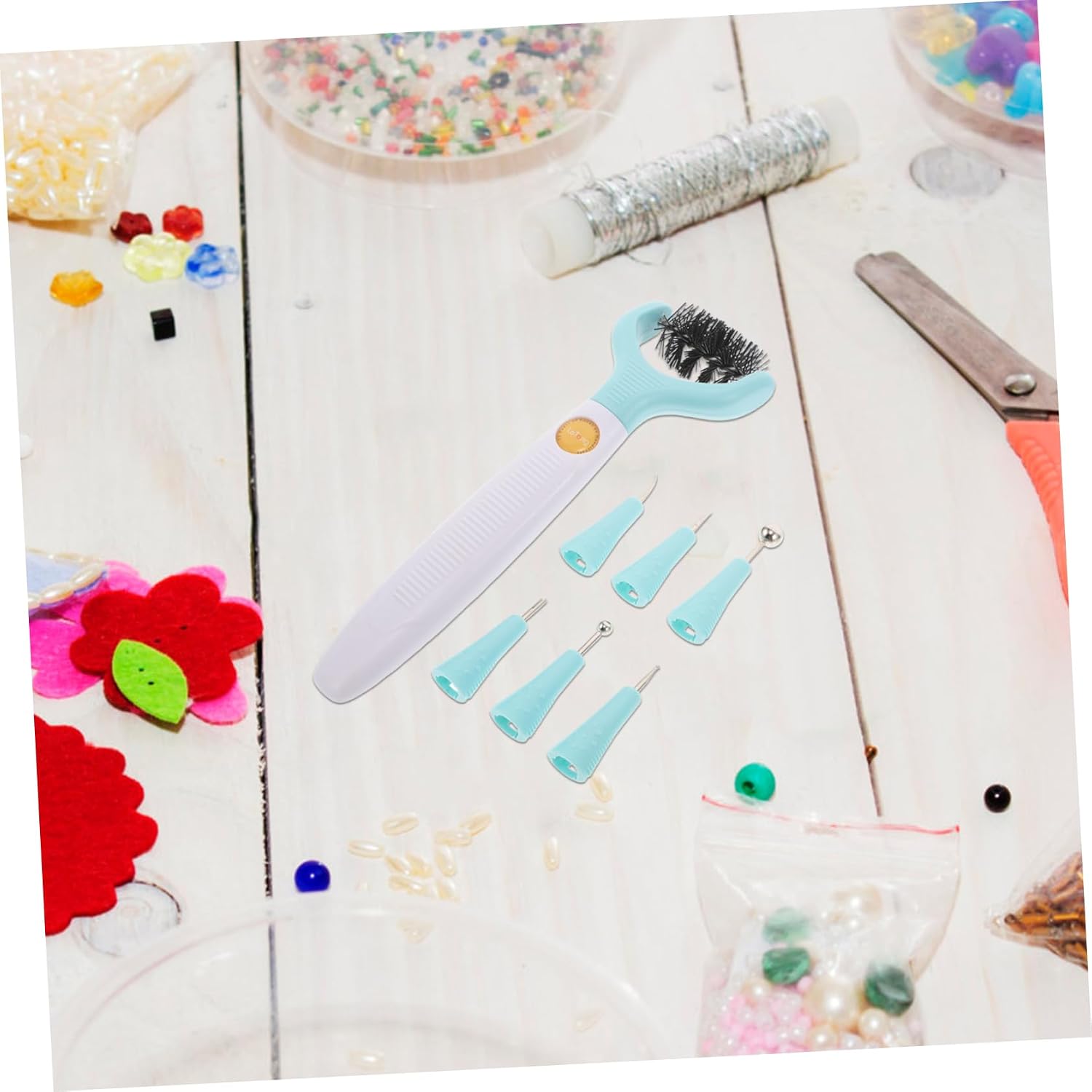 Anneome 1Set DIY Scrapbooking Flower Cutter Kit Multi Function Paper Craft Tool Set with Cleaning Pad for Creative Paper Flower Designs and Efficient Surface Cleaning