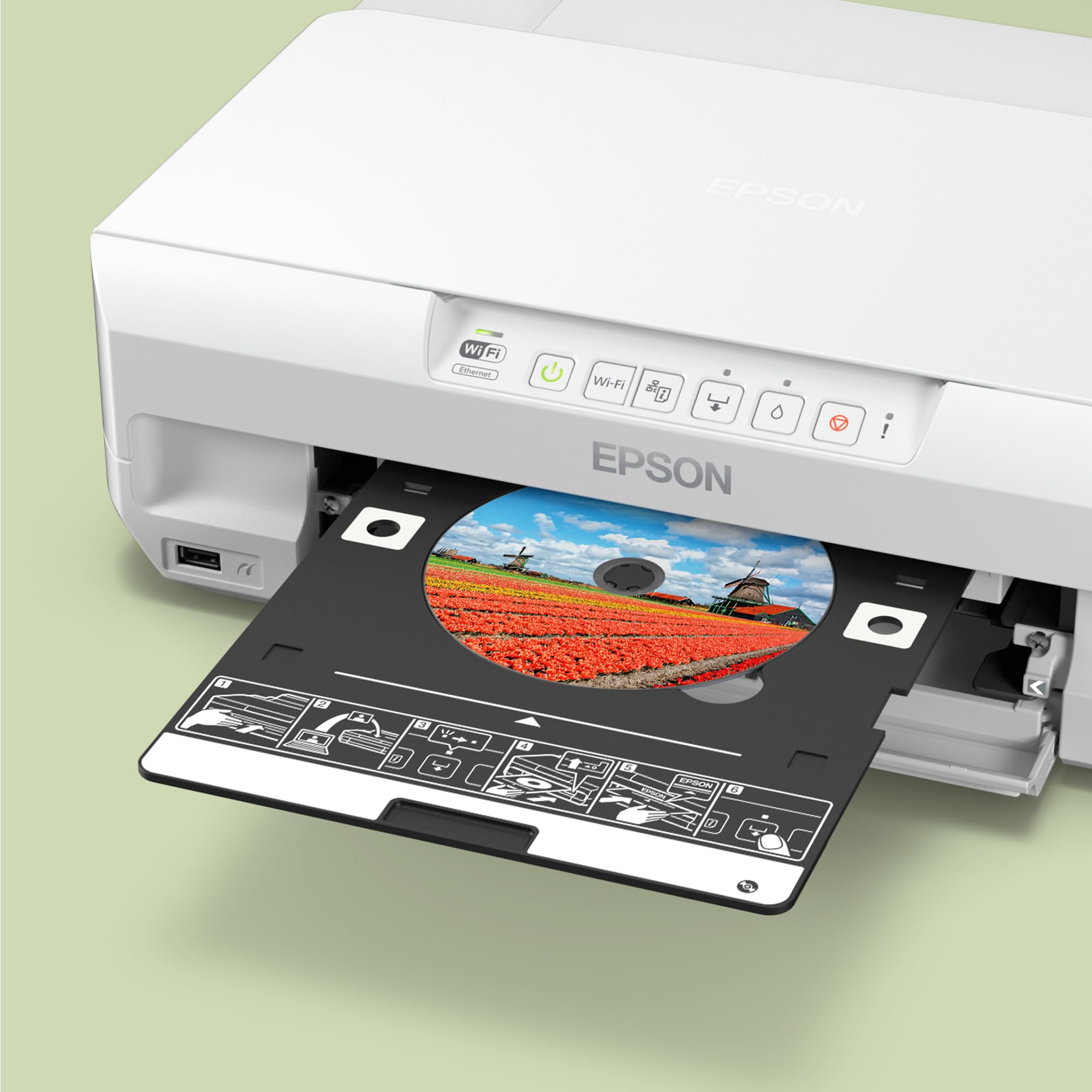 Epson Expression Photo XP-65 Stampante fotografica,Stampa fronte/retro in A4 anche da mobile,Inchiostri Claria Photo HD a 6 colori,Stampe che durano a lungo,Wi-Fi e Wi-Fi Direct,Doppio vassoio carta