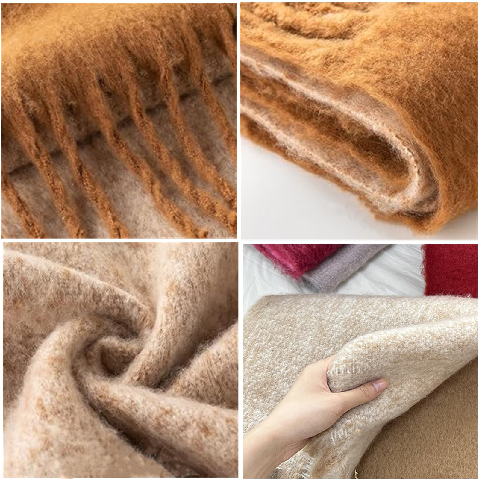 Sciarpa invernale da donna calda scialle lunga grandi sciarpe per il freddo coperta spessa sciarpe oversize grande sciarpa