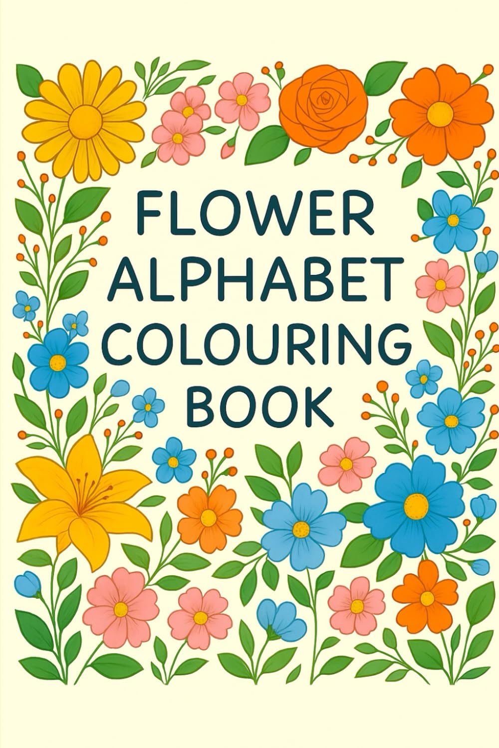 Flower Alphabet Colouring Book – A Blooming ABC Adventure!