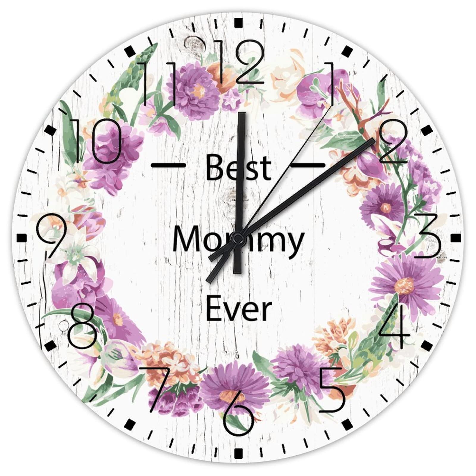 Horloge murale en bois double face lisible pour amenager vos pieces