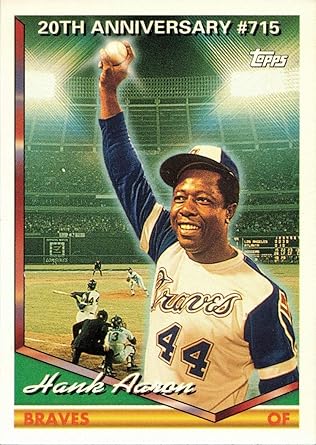1994 Topps #715 Hank Aaron Baseball Card Atlanta Braves