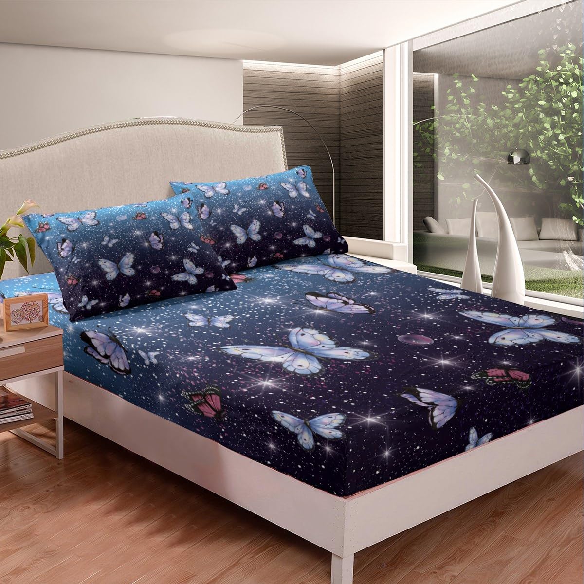ADASMILE Set Biancheria Da Letto Arcobaleno Per Ragazze – 7 Pezzi, Piumone Microfibra, Morbido, Regalo - 2