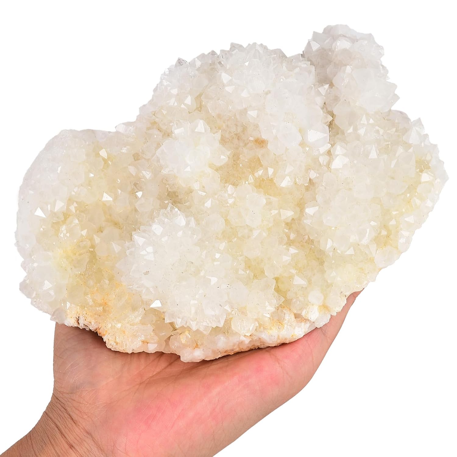 JIC Gem Natural Amber Calcite Healing Crystal Cluster Geode Raw Irregular Mineral Gemstone Large Home Decor 1.1-1.54 Lbs - Image 8