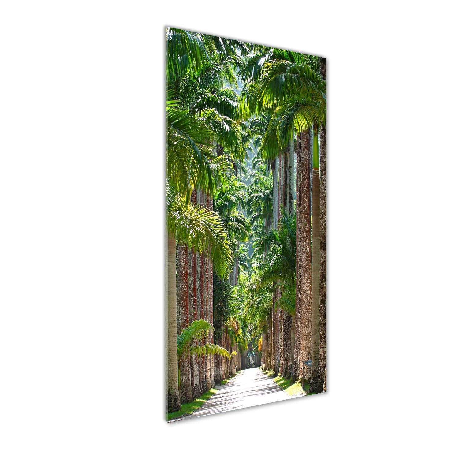 Impression sur verre acrylique Tulup tableau décoratif mural paysage vert 50x125 cm