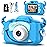 Goopow Kids Camera Toys for 3-8 Year Old Girls Boys,Children Digital Video Camcorder Camera with Cartoon Soft Cover, Best Chritmas Birthday Festival Gift for Kids - 32G SD Card Included