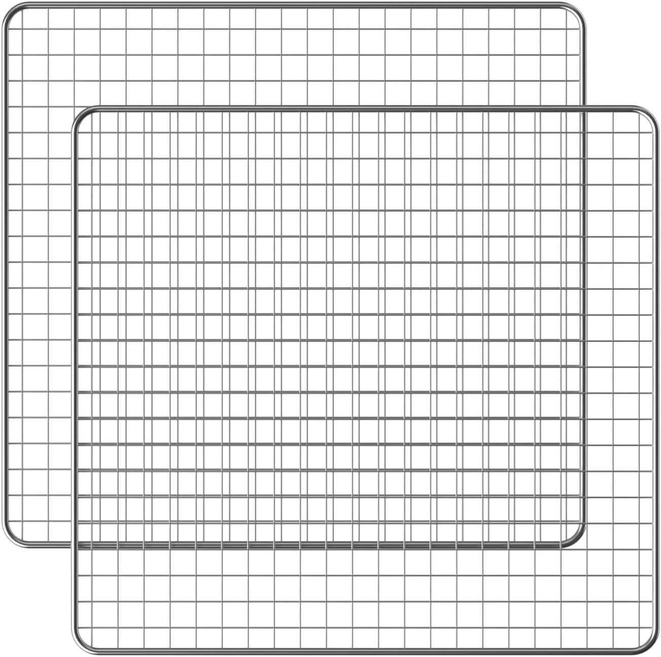 CROWNFULStainless Steel Food Dehydrator Machine Trays, Food-grade Stainless Steel, Dryer for Jerky, Meat, Beef, Fruit, Vegetable, 2pack