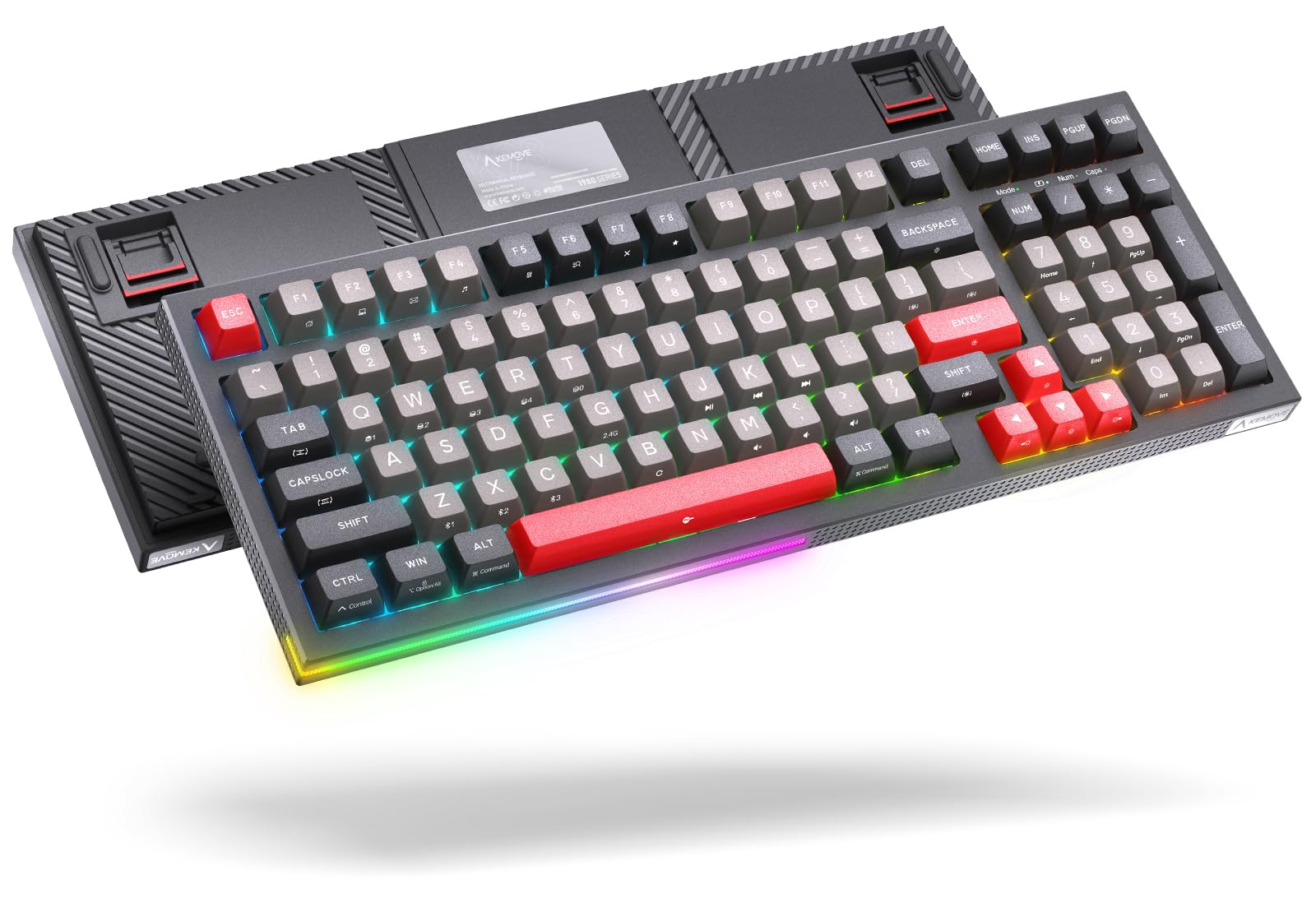 KEMOVE K98 メカニカルキーボード Amazon | KEMOVE K98ワイヤレスメカニカルキーボード(ホワイト