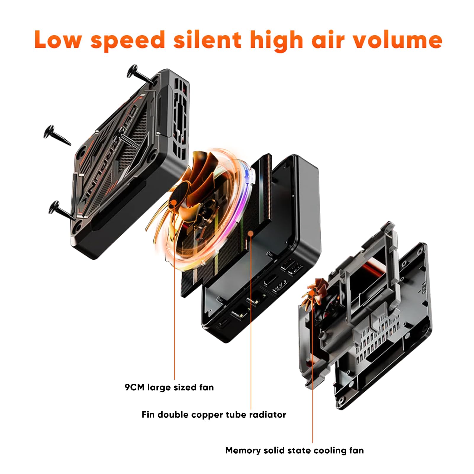 ミニPC AMD Ryzen 7 8845HS 8コア16 16GB 4K Mini-PC AMD Ryzen 7 8845HS Windows 11 , 64 GB 5600 MHz