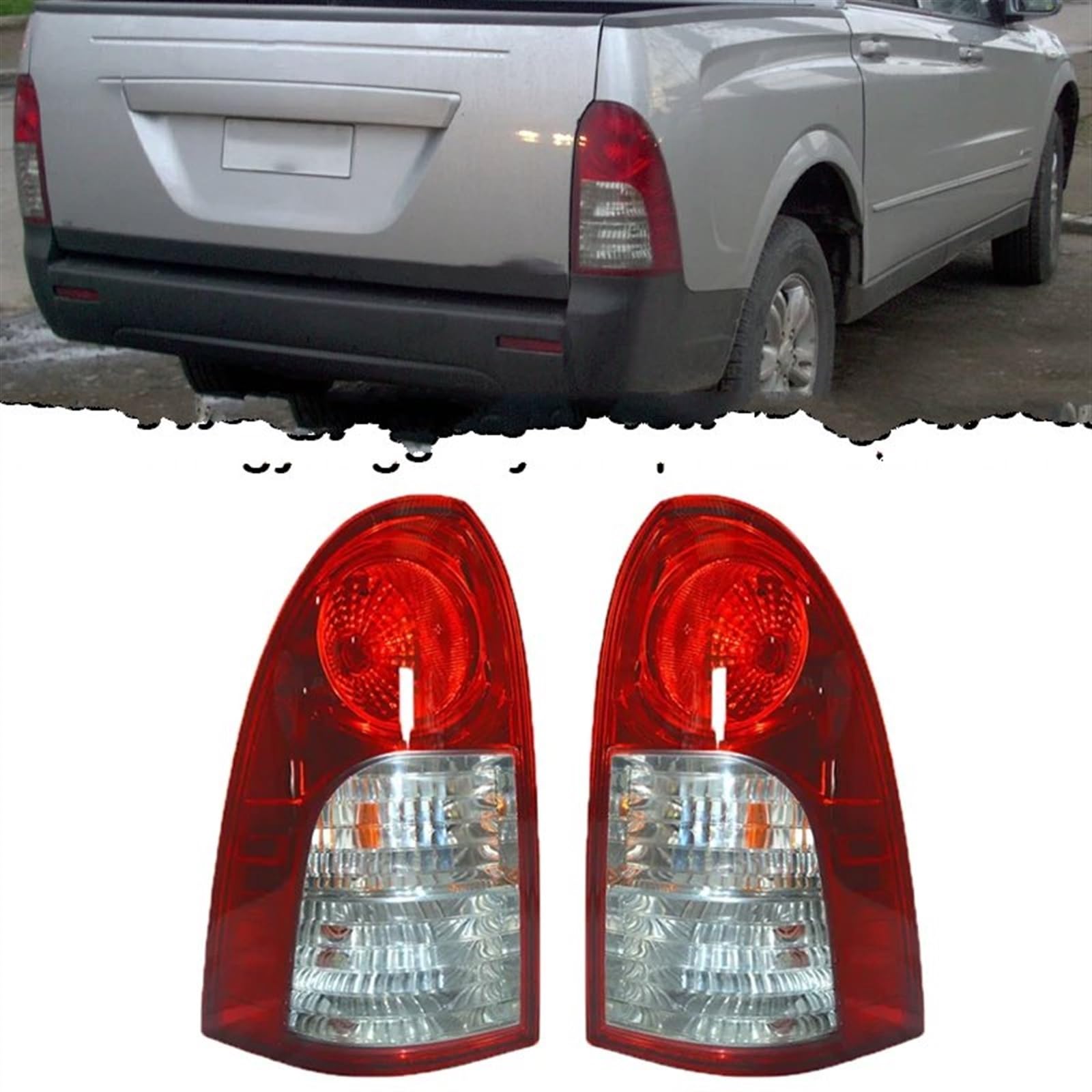 Pilotos Traseros Coche Compatible con SsangYong para Actyon Sports 2007-2013 8360232003 Luz Trasera De Coche, Luz De Freno, Luces De Freno, Conjunto De Lámpara Trasera 8360132003(Right)