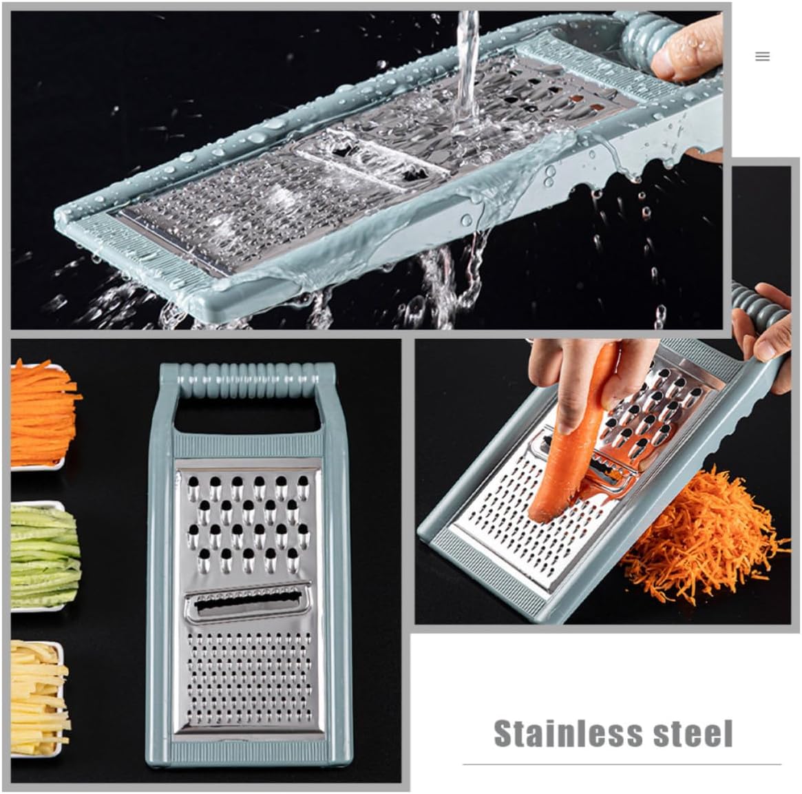 Manual Cheese Grater with Container Vegetable Slicer