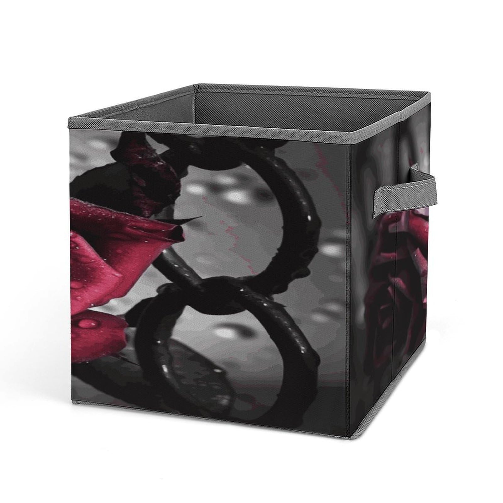 Fekiloot Style Gothic Roses Storage Bins Storage Baskets