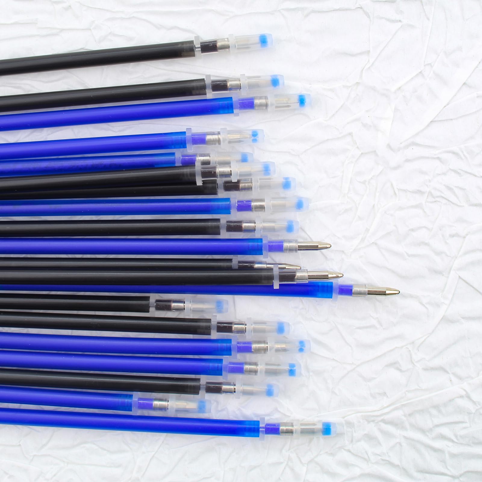 15 Ricariche Per Penne Cancellabili 0.7 Mm - Inchiostro Gel Blu Termosensibile Per Ufficio E Scuola - 5