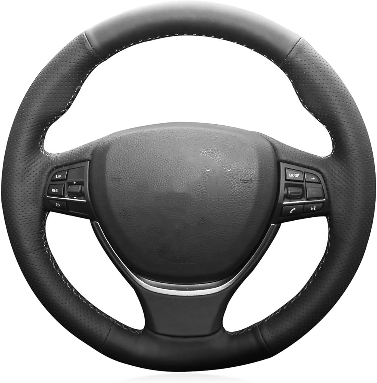 Genuine Leather Steering Wheel Cover for BMW F10 2014 520i 528i 2013 2014 730Li 740Li 750Li Accessories