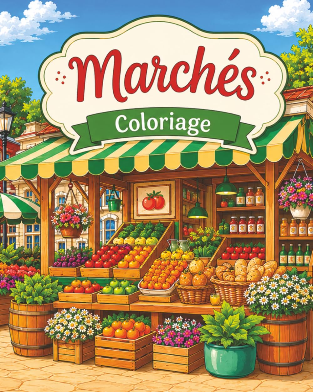 Marchés : Coloriage pour adultes et adolescents, 40 illustrations magnifiques, créativité, anti-stress relaxant et apaisant: (Cosy Coloriage)