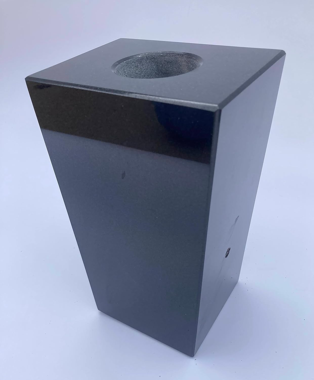 Granite Vase 5x4x9 Jet Black (All Polished)