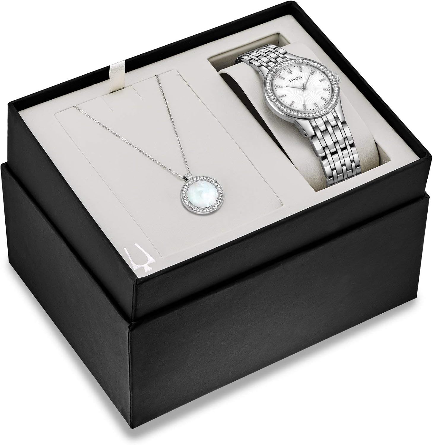 Bulova Orologio Analogico al Quarzo Donna con Cinturino in Acciaio Inossidabile 96X146