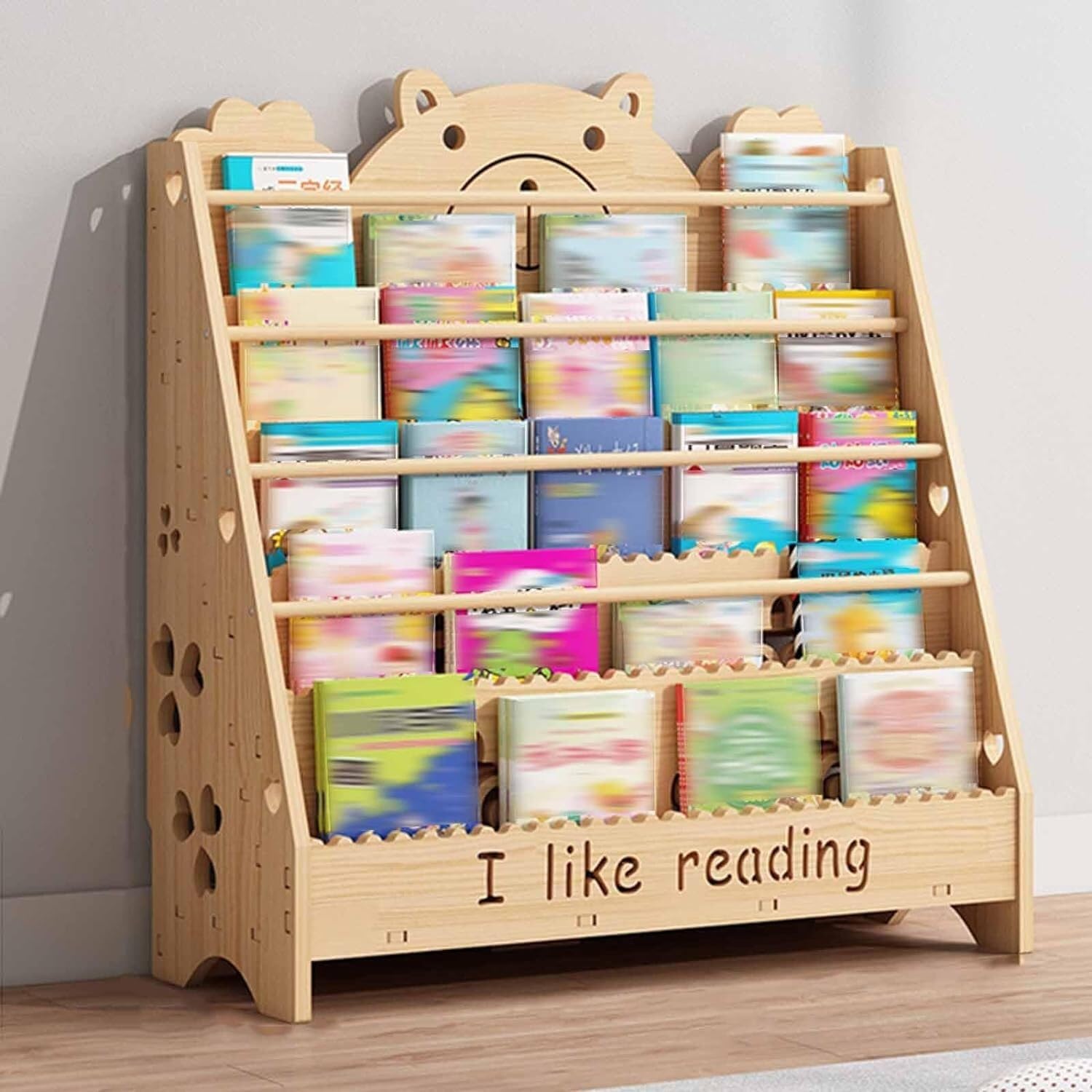 Scaffale Porta Libreria Scaffale Per Libri A 5 Livelli, Libreria In Legno, Per, Organizer Per, Per La Casa, Soggiorno, Camera Da Letto Per Libri(100 * 32 * 90cm)