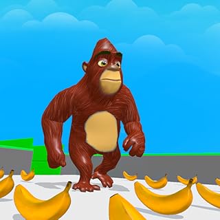 Gorilla Rush Race! Monkey Bridge Run 3D - Apes Muscle Run Racing Adventure Game