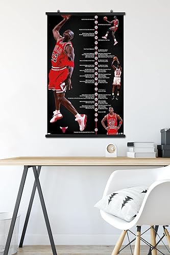 Miniatura 5 de Trends International Michael Jordan - Póster de pared de línea de tiempo, 22.375 x 34 pulgadas, paquete de póster y clip prémium