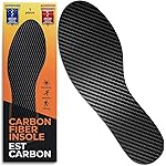 EstCarbon - Carbon Fiber Insole - 1 pc, Men 6, Women 7 - Unisex Orthotic Shoe Insert - Stiff Foot Plate - Turf Toe, Hallux Rigidus, Flat Feet, Plantar Fasciitis, Mortons Extension