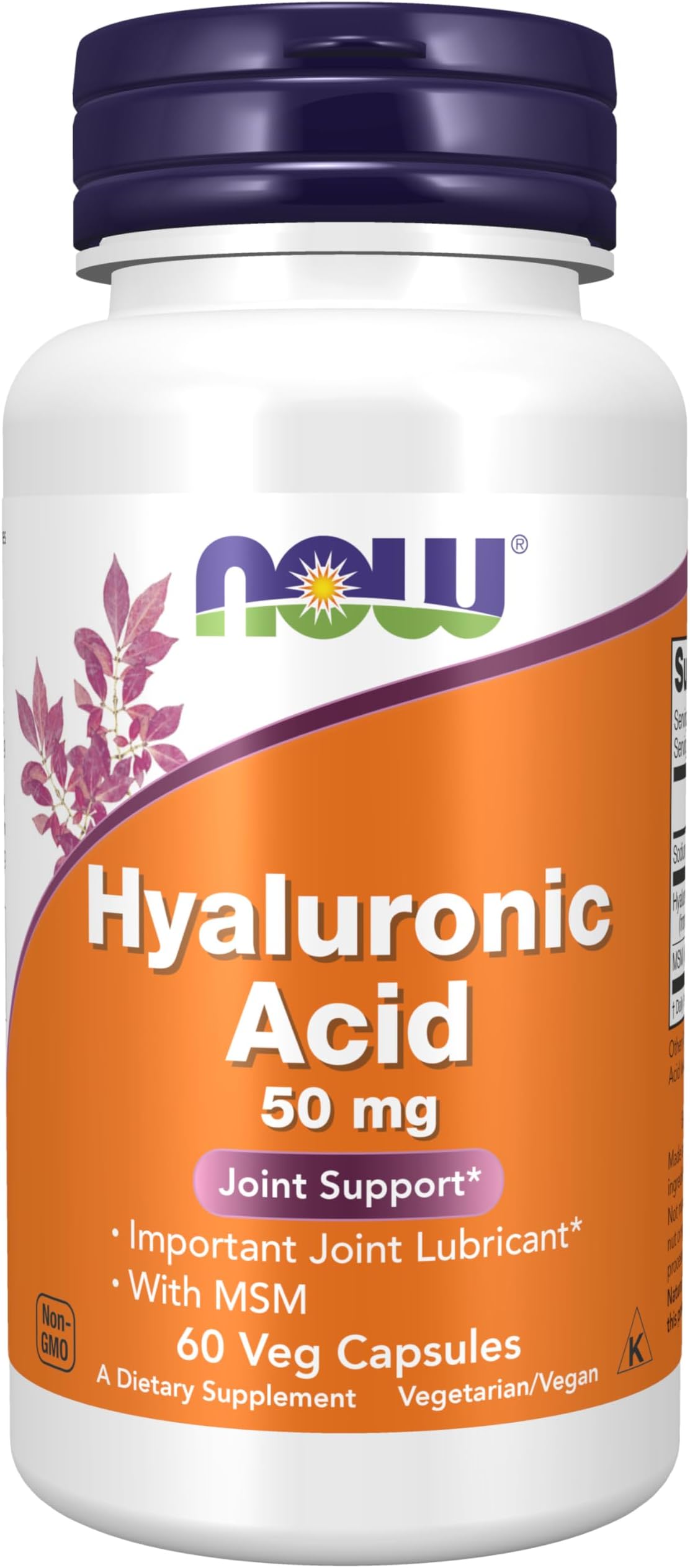 Hyaluronic Acid 50 Mg And Msm Joint Support Capsules - 60 Veg Capsules