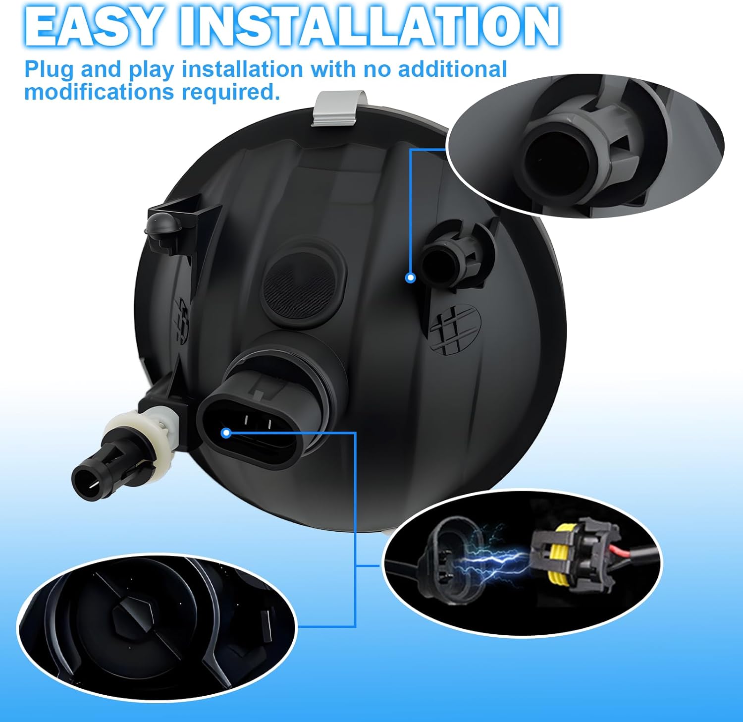 Fog Lights Compatible with 2007-2013 GMC Sierra 1500 2007-2014 Sierra 2500 HD 3500 HD Bumper Driving Fog Lamps with Switch and Wiring Harness Smoked Lens