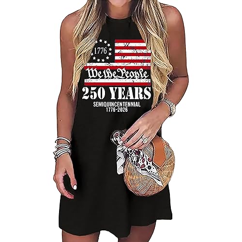 Sun Salt Sand Coconut Tree Tank Mini Dress for Women Sleeveless Beach Praty Shirts Summer Vacation Short Mini Dresses