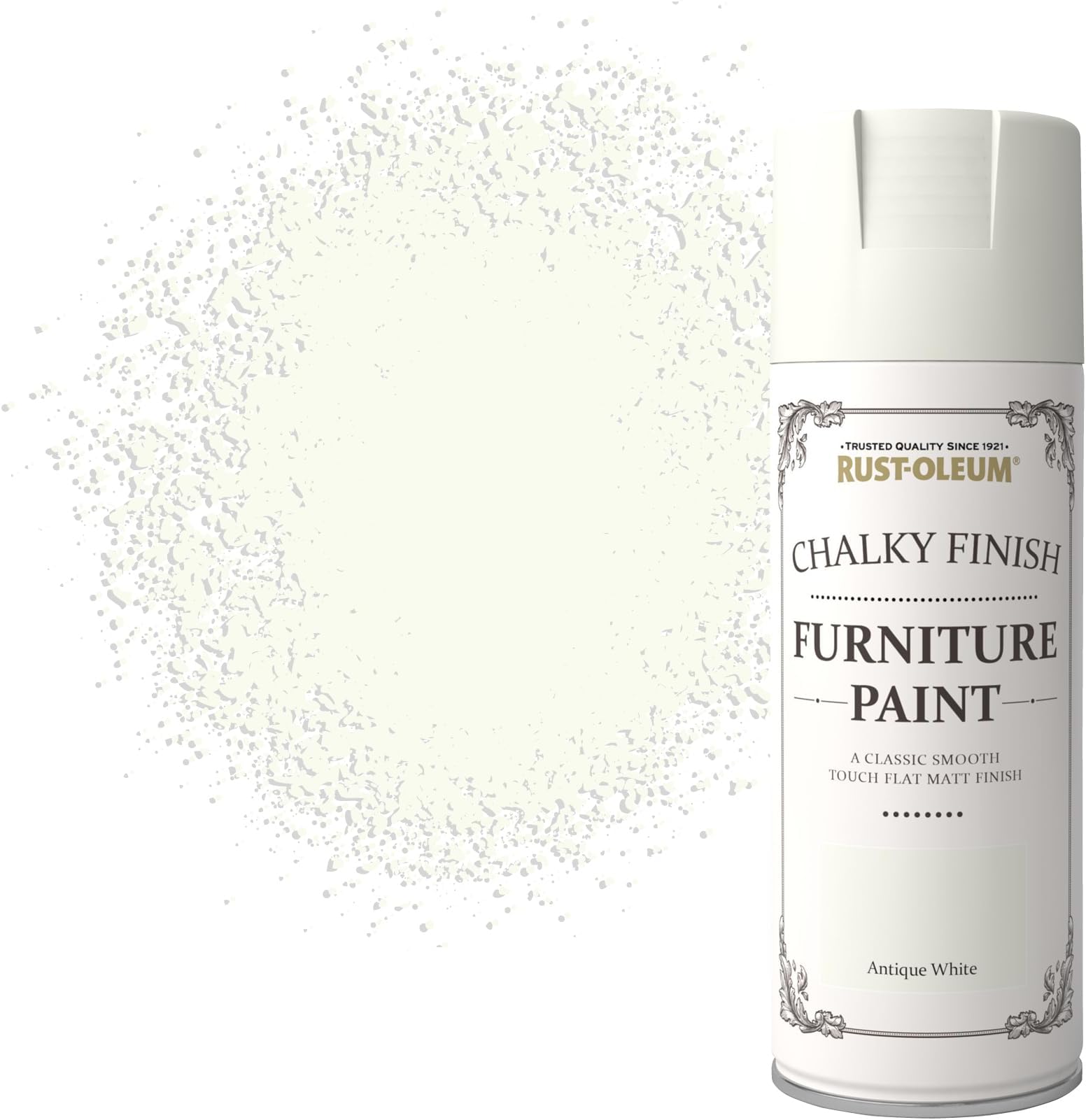 400ml Chalky Finish Furniture Spray Paint Aerosol - Antique White