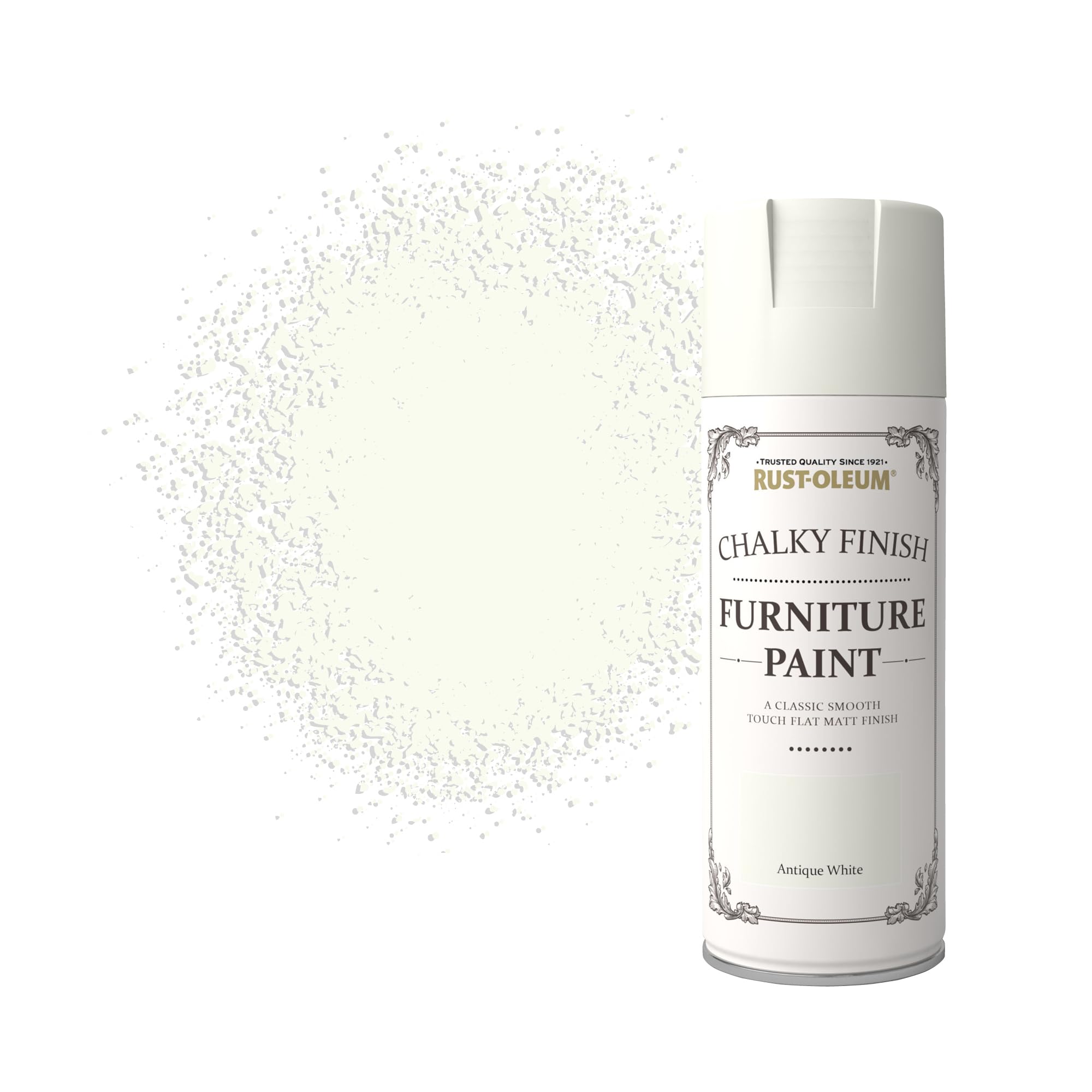 400ml Chalky Finish Furniture Spray Paint Aerosol - Antique White
