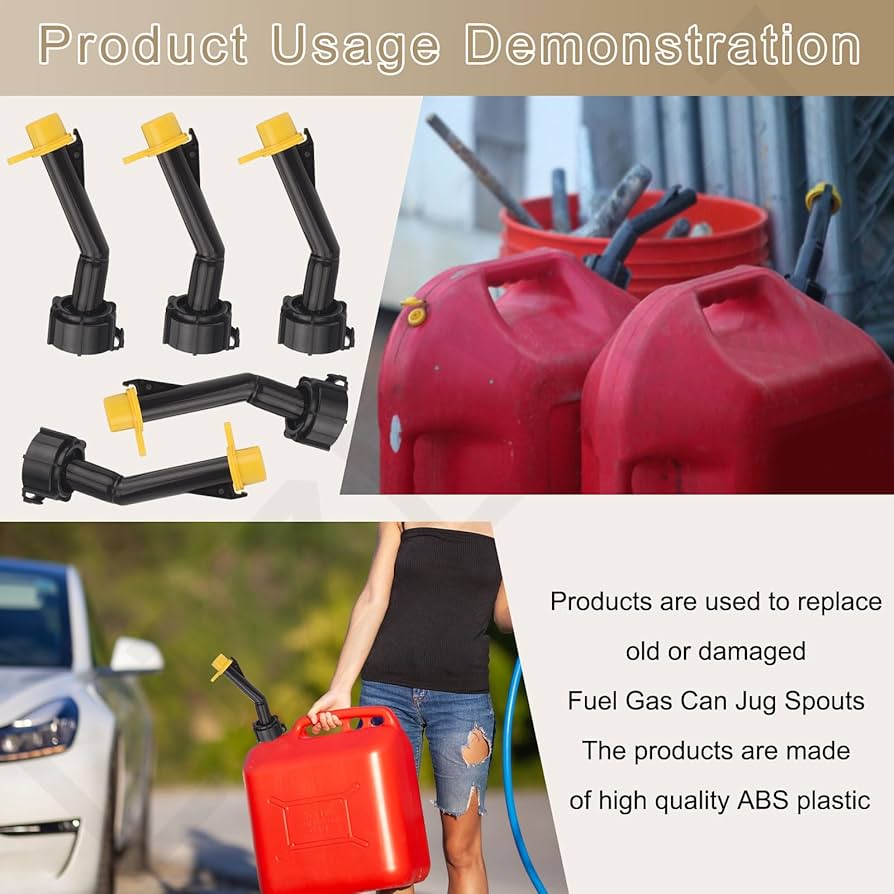 Amazon.com: Fuel Gas Can Jug Spouts Nozzles Rings & Caps for Blitz