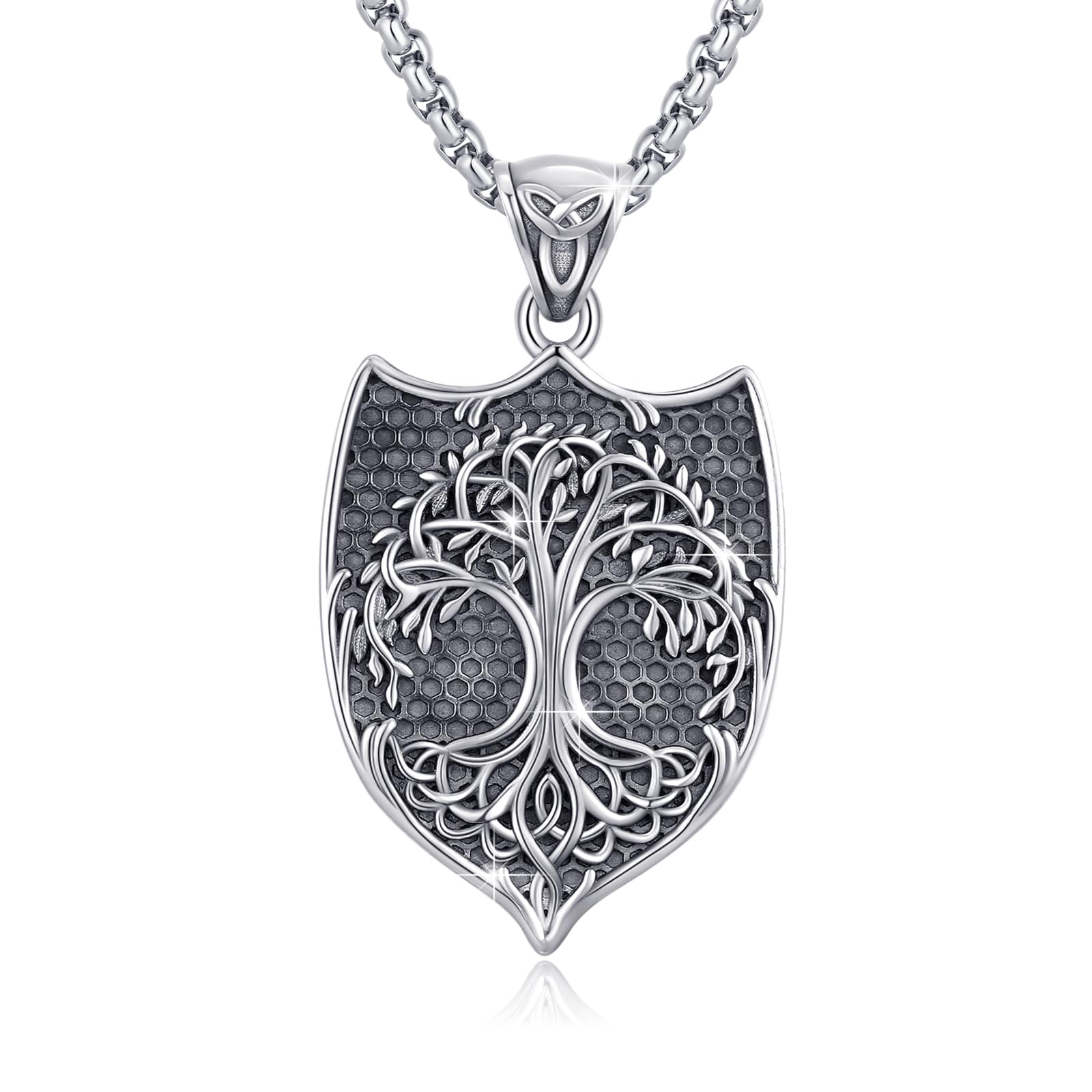 Collier Arbre De Vie - Collier Avec Lune - Cadeau De Yoga - Pendentif