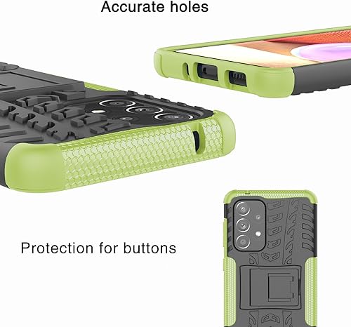 Miniatura 7 de Asuwish Funda de teléfono para Samsung Galaxy A33 5G con protector de pantalla de vidrio templado y soporte delgado, funda protectora híbrida