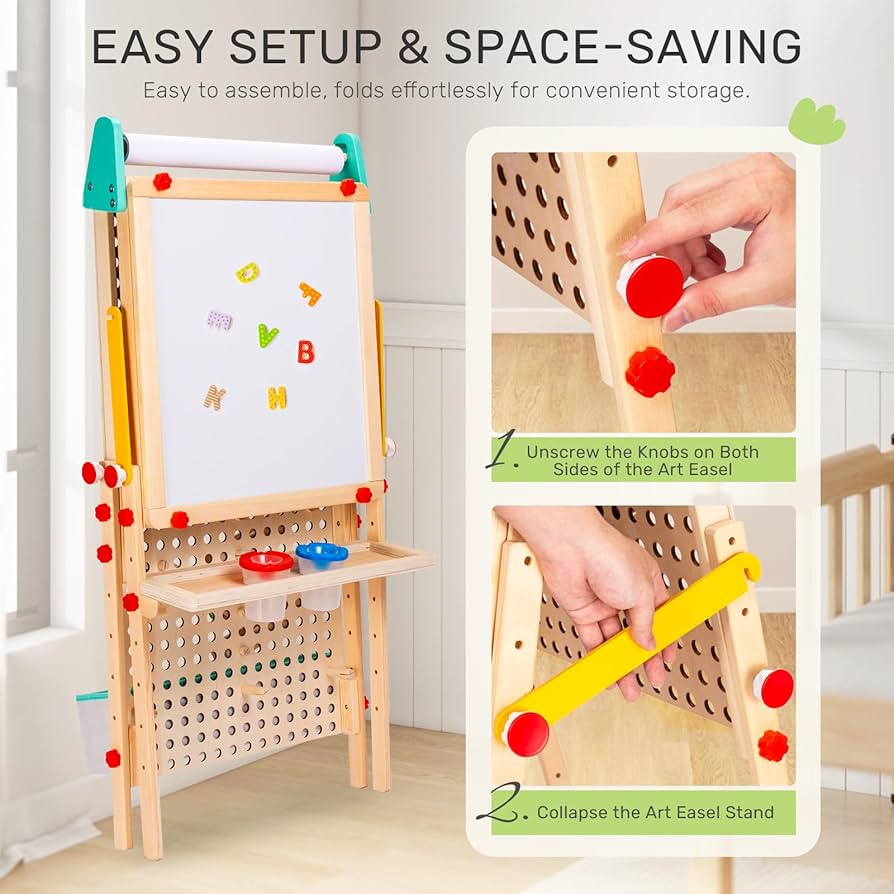 Amazon.com: Wingyz 4-in-1 Adjustable Kids Art Easel with