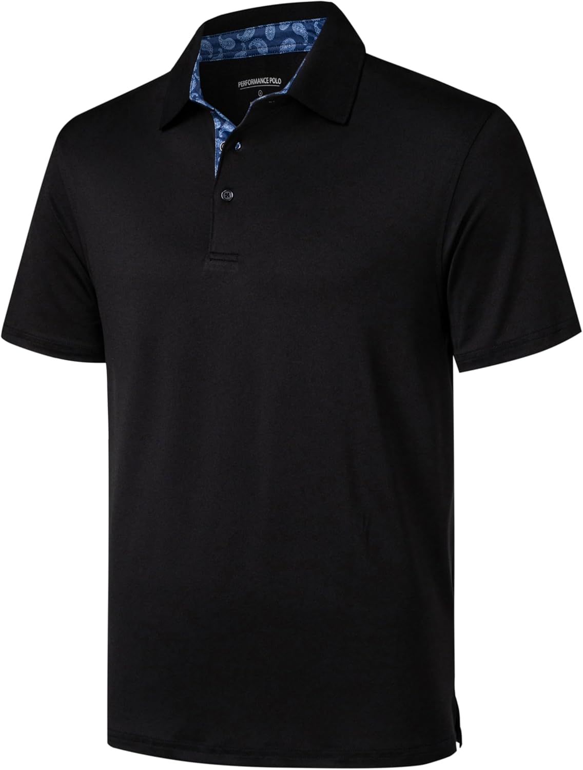 Golf Polo Shirts for Men Short Sleeve Moisture Wicking Dry Fit Performance Designed Collared Solid Casual Polo Shirt